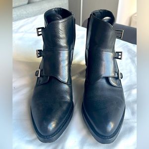 Prada black ankle boots, size 5.5